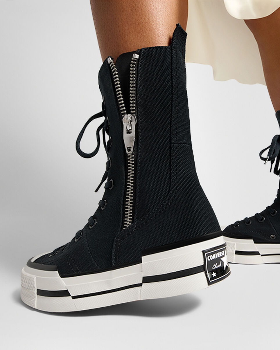 靴 CONVERSE CHUCK 70 PLUS HI CONVERSE Women's Chuck 70 Plus XHi Extra High Top Boots