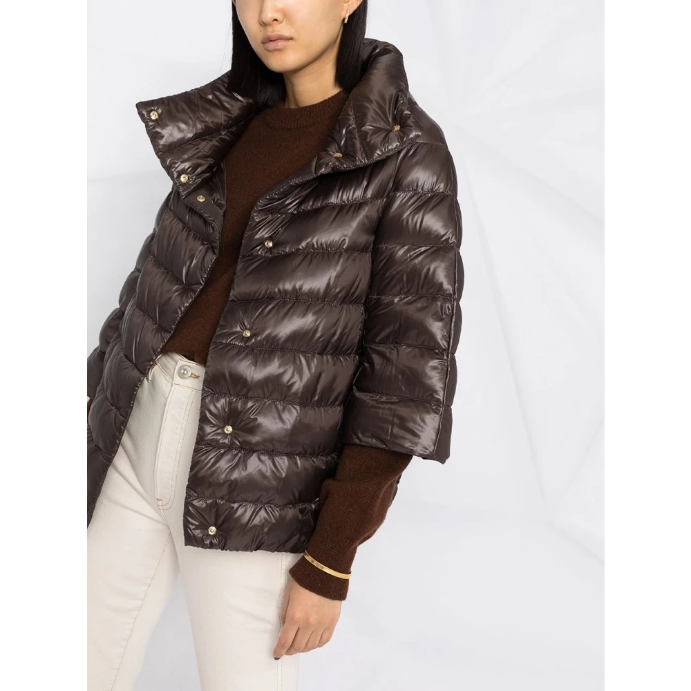 BROWN NYLON ULTRALIGHT JACKET - 5