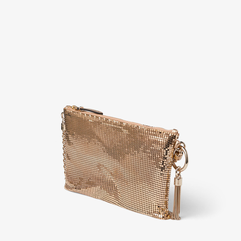 JIMMY CHOO Callie Mini
Gold Mesh Mini Clutch Bag outlook