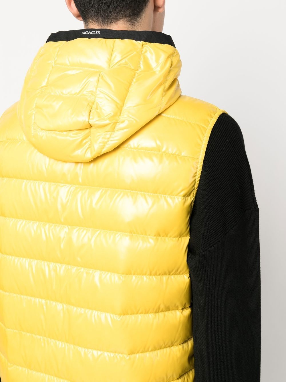 chest logo-patch padded gilet - 5