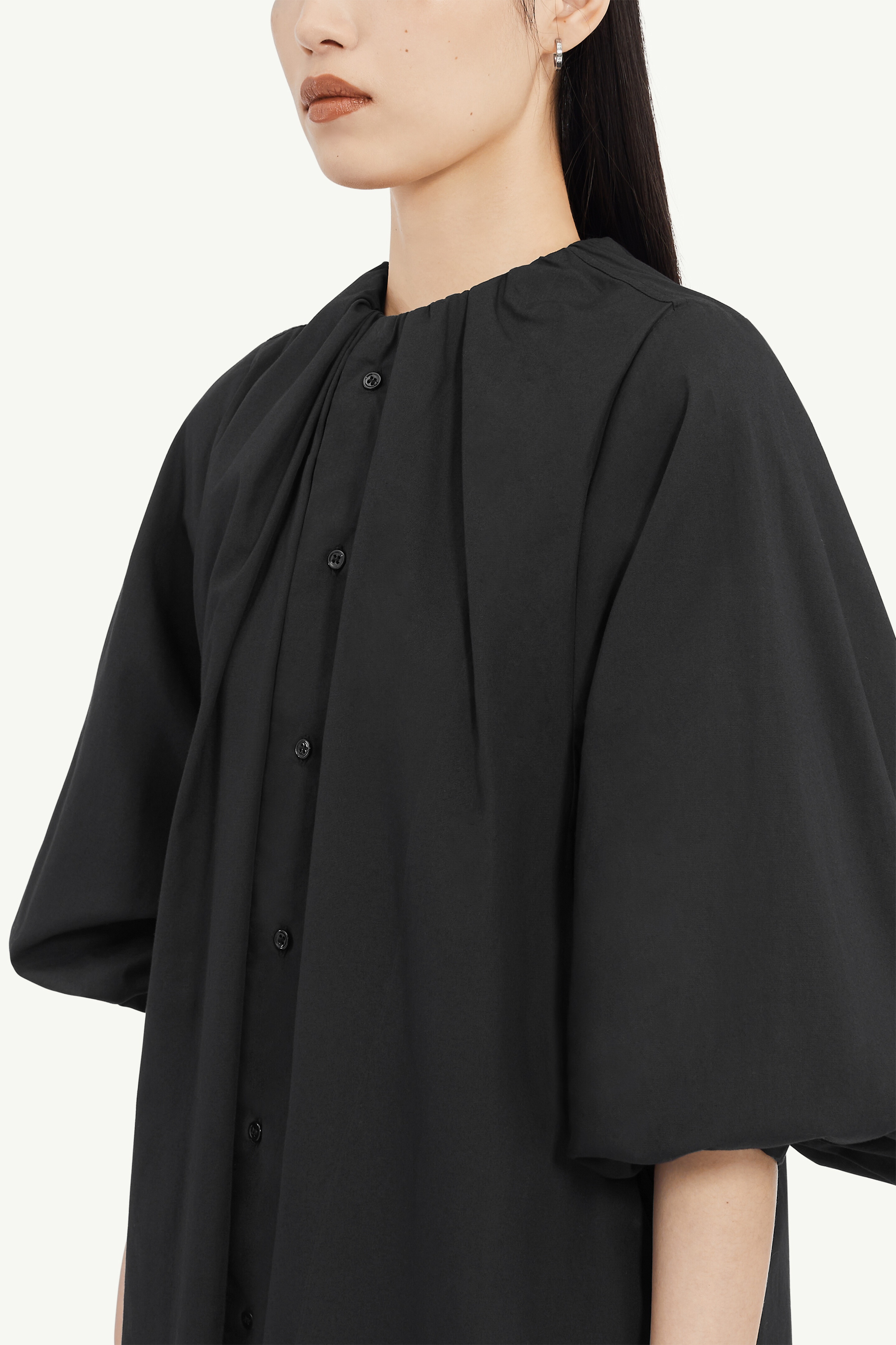 Cotton Poplin Midi Dress - 5