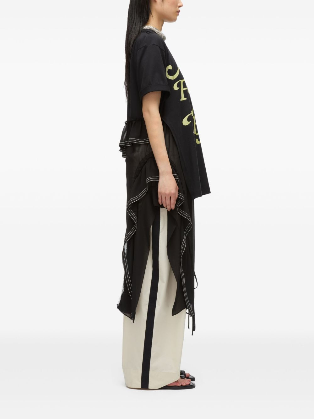 layered-design dress - 4