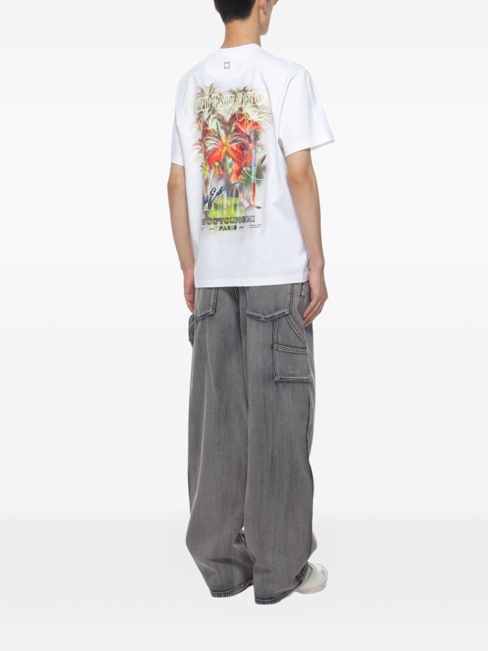 illustration-print T-shirt - 4