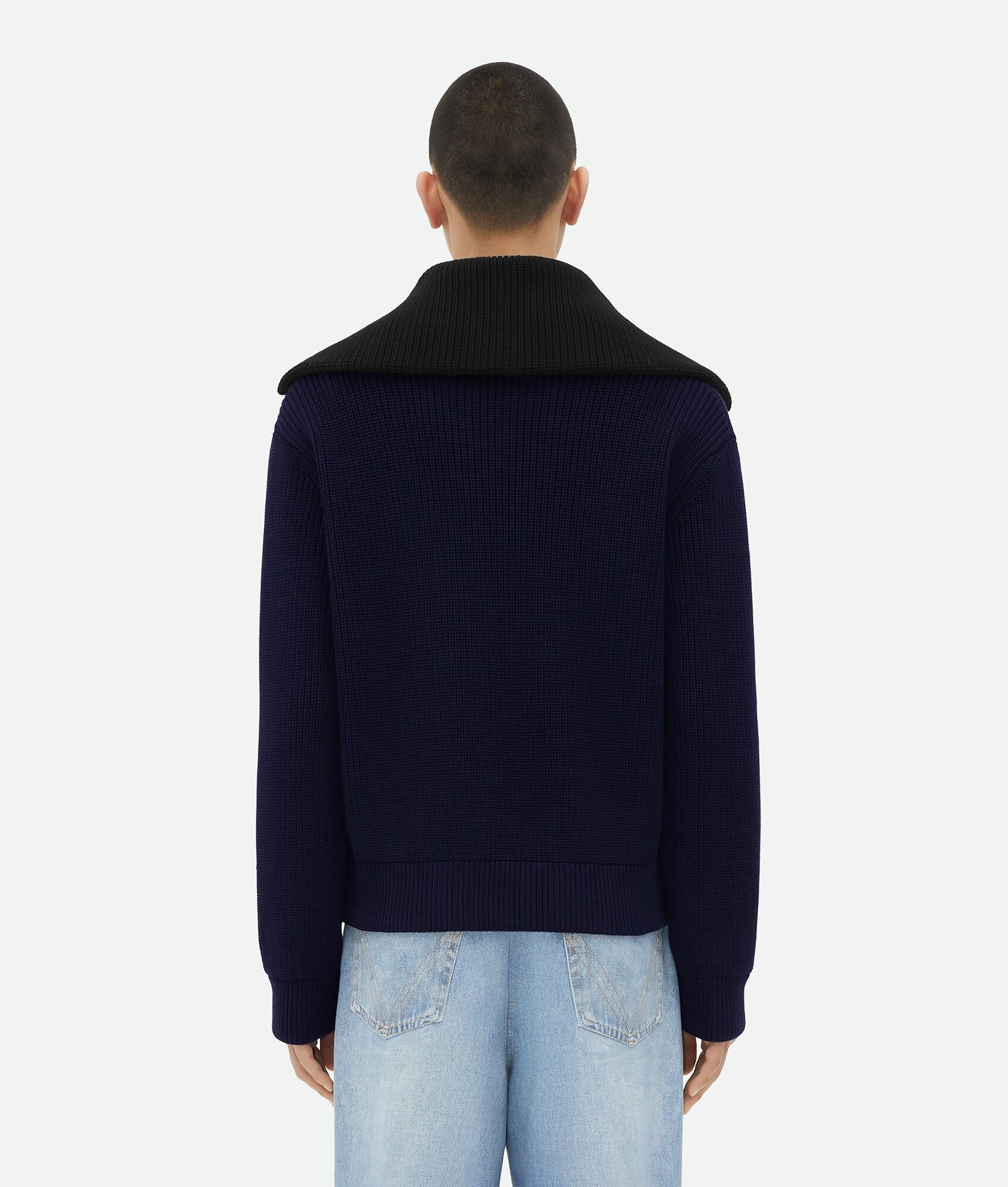 Heavy Wool Ribbed Cardigan - 3