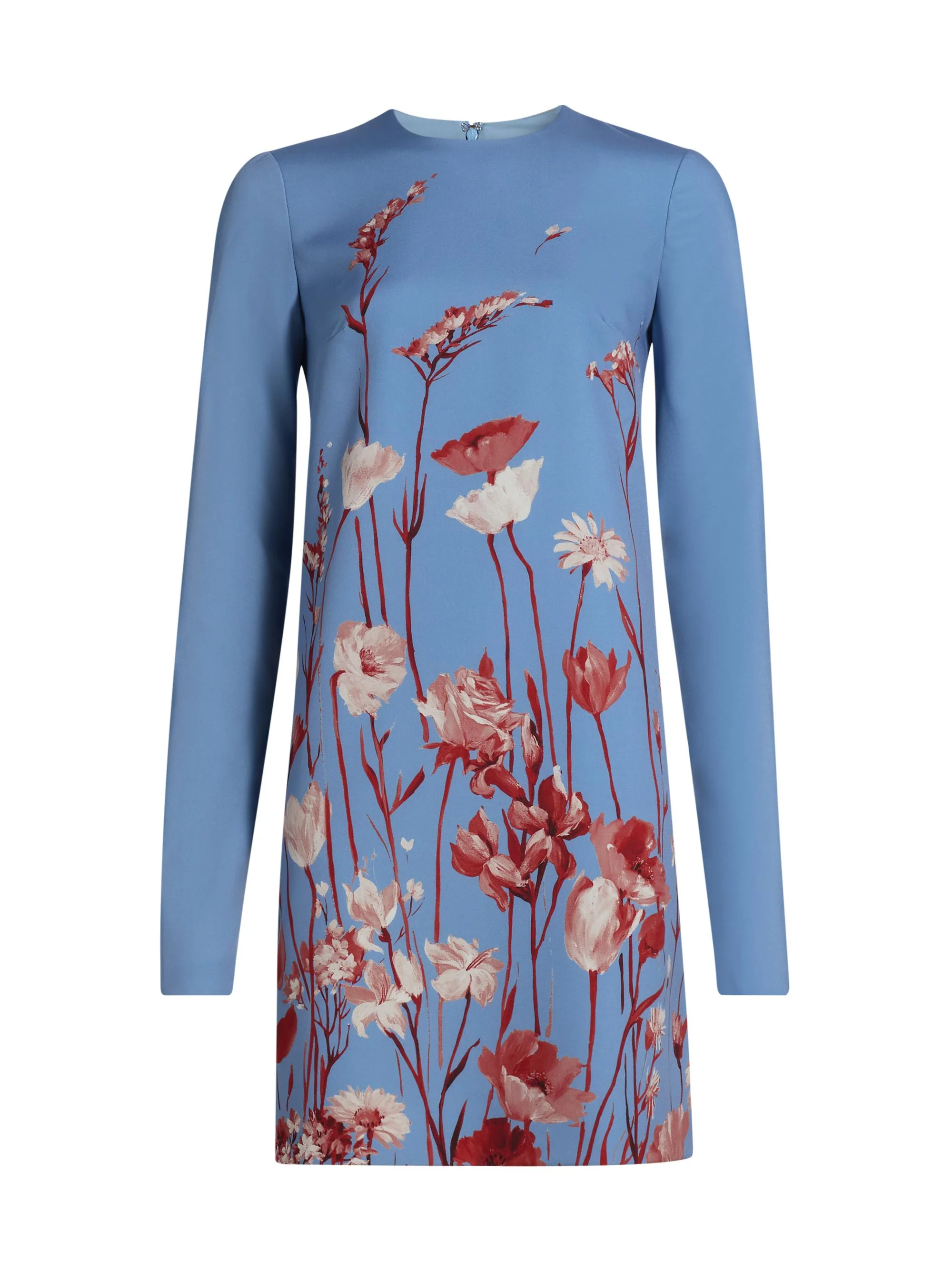 Women's Kelly Floral Crêpe Minidress - Cornflower Multi - 1