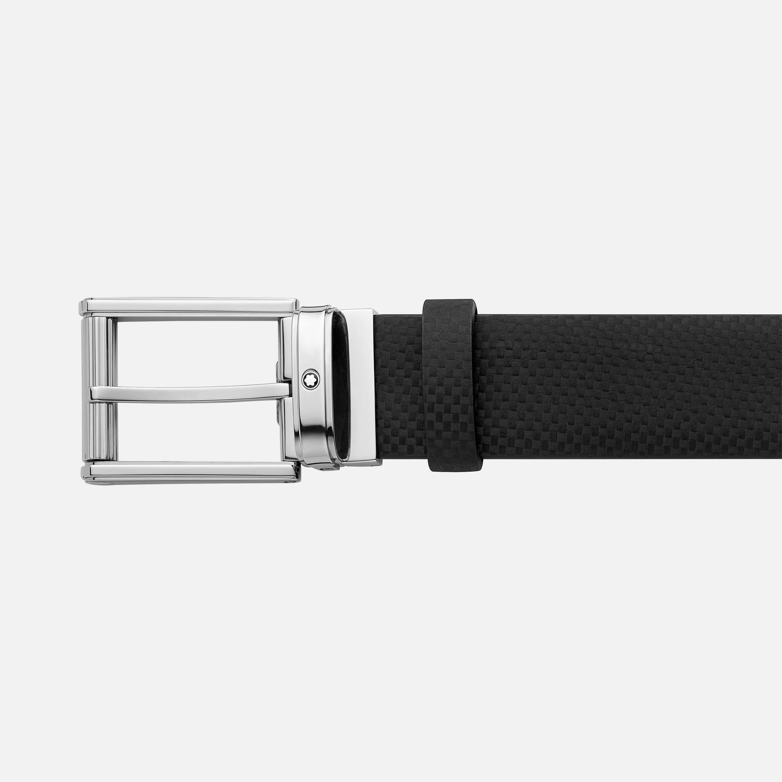 Black 35 mm leather belt - 2