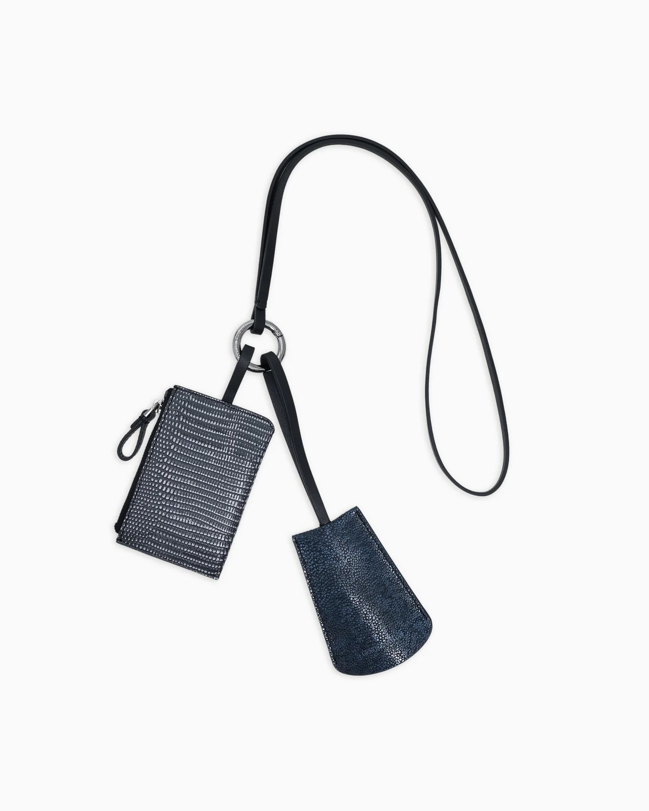 PRINTED LEATHER KEYRING - 1