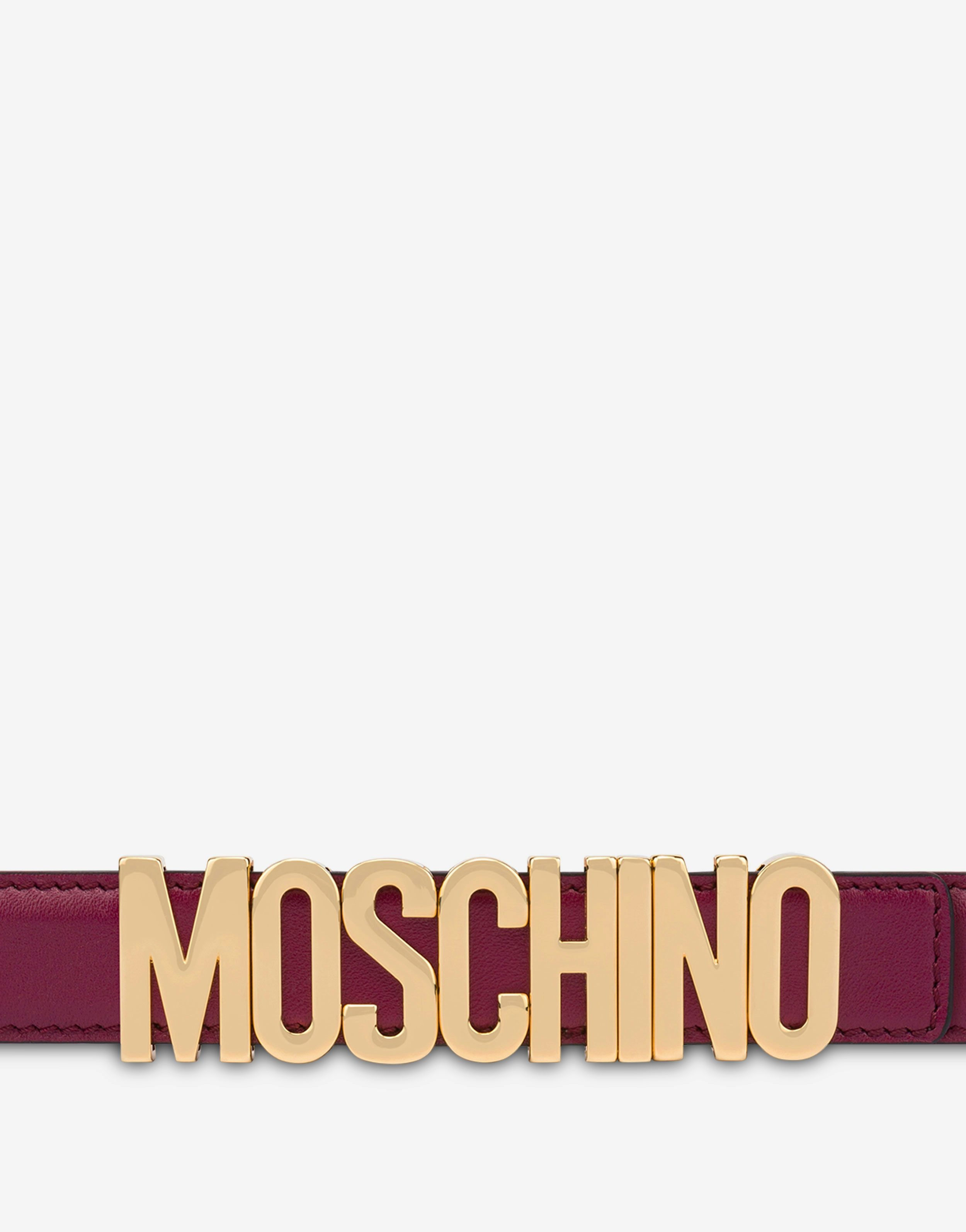 LETTERING LOGO CALFSKIN BELT - 2