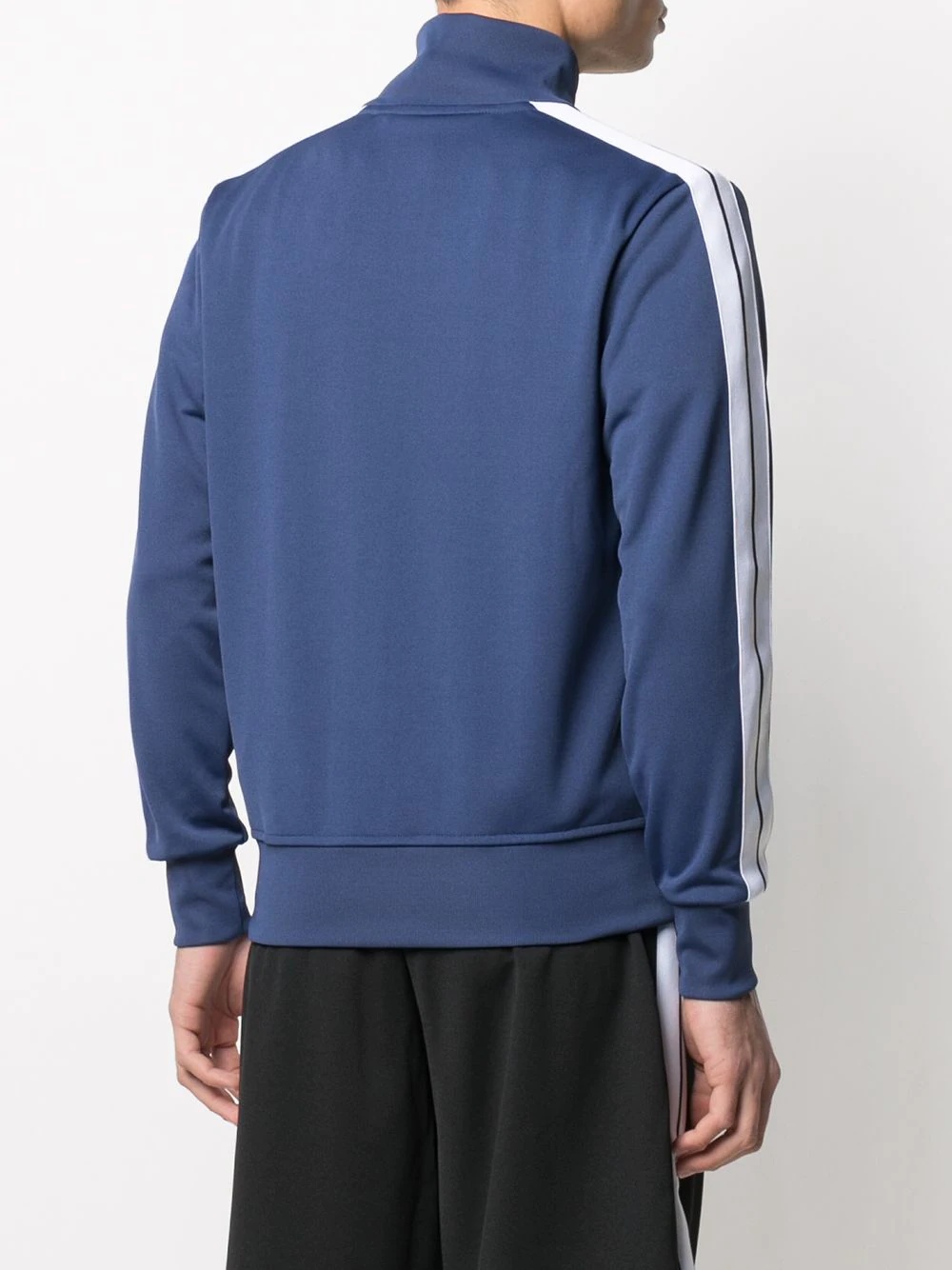 striped sleeve track jacket - 4