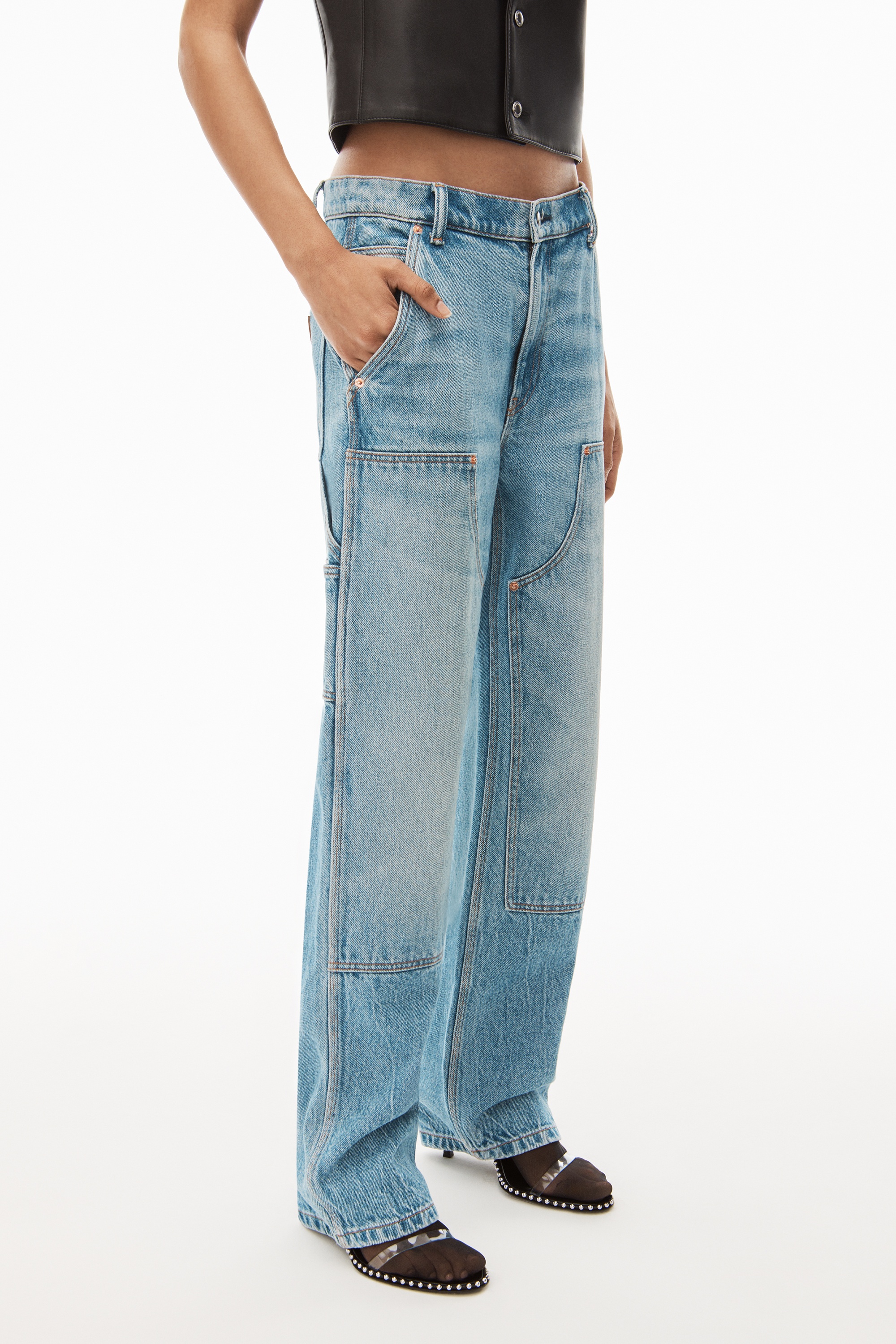 EZ SLOUCH CARPENTER JEAN IN DENIM - 3