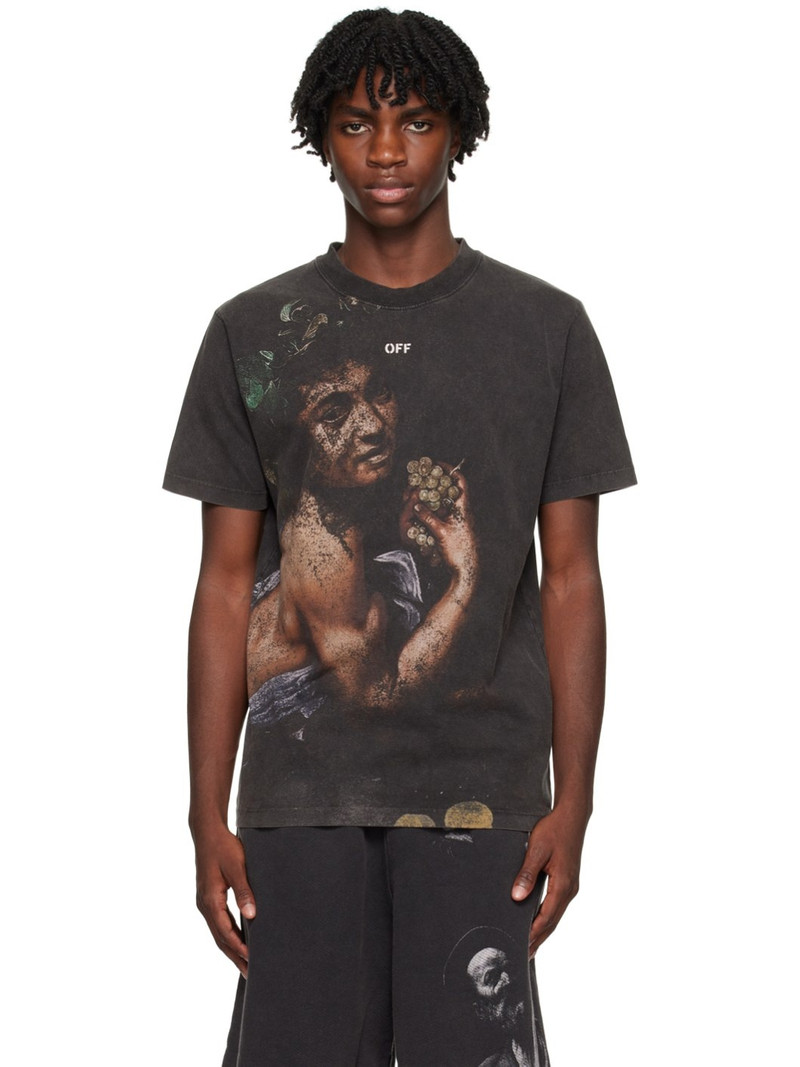 Bacchus-print cotton T-shirt - 1