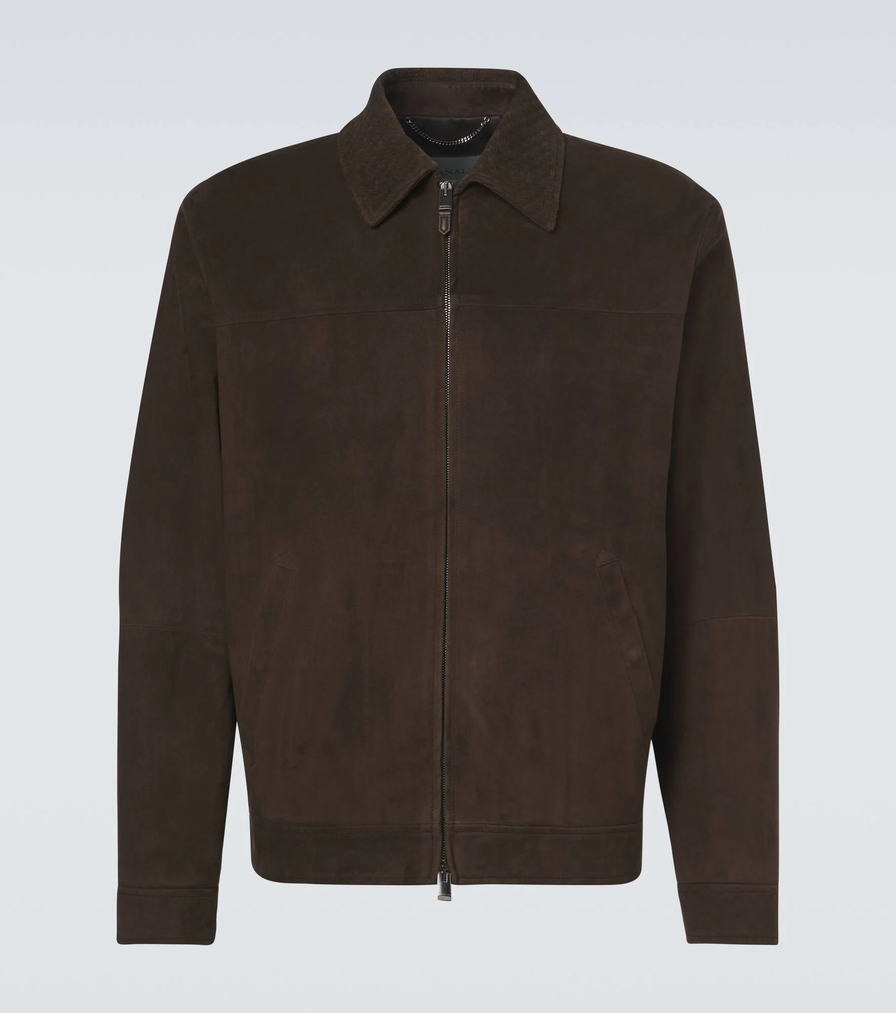 Suede blouson jacket - 1