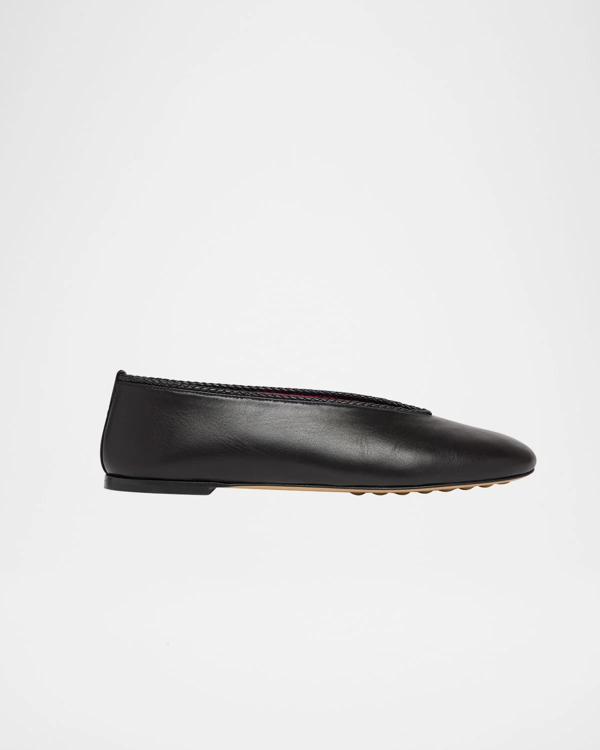 Lagoon Nappa Leather Ballerina Flats - 1