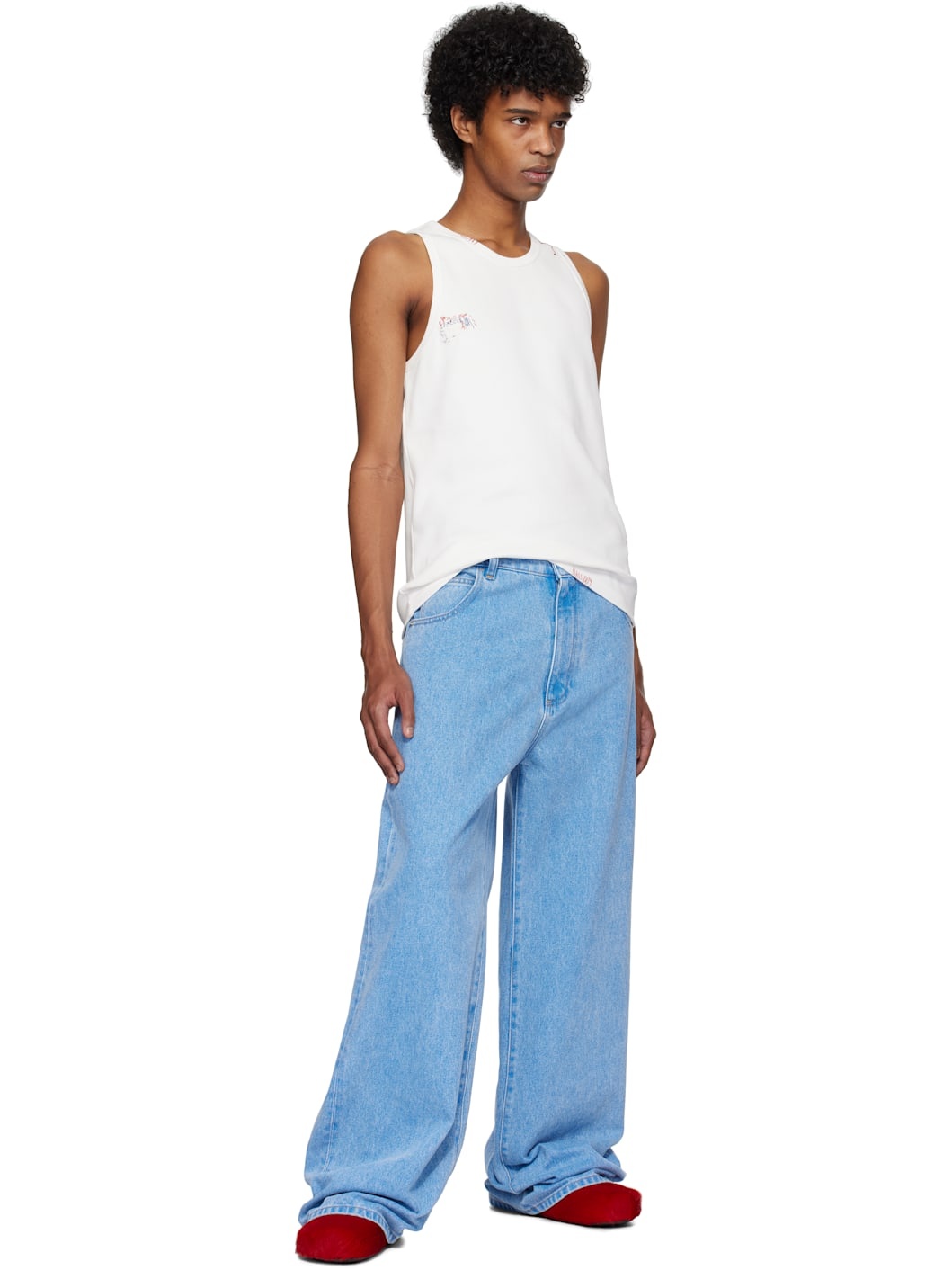 White Fitted Tank Top - 5