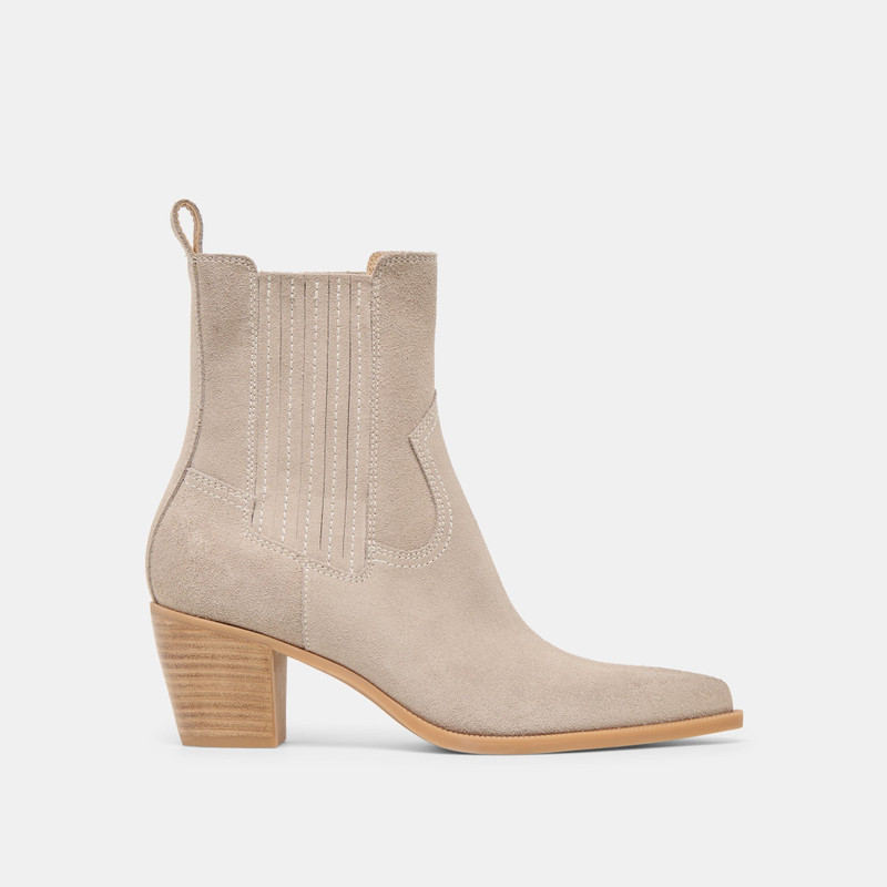 SLIM BOOTIES TAUPE SUEDE 1