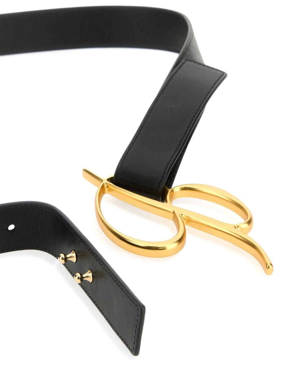 【関税込み】Blumarine ブラウン ロゴ ベルト Blumarine logo-buckle belt | REVERSIBLE