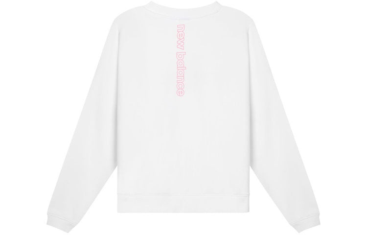 (WMNS) New Balance Letters Graphic Print Top 'White Purple' AWT12331-WT - 2