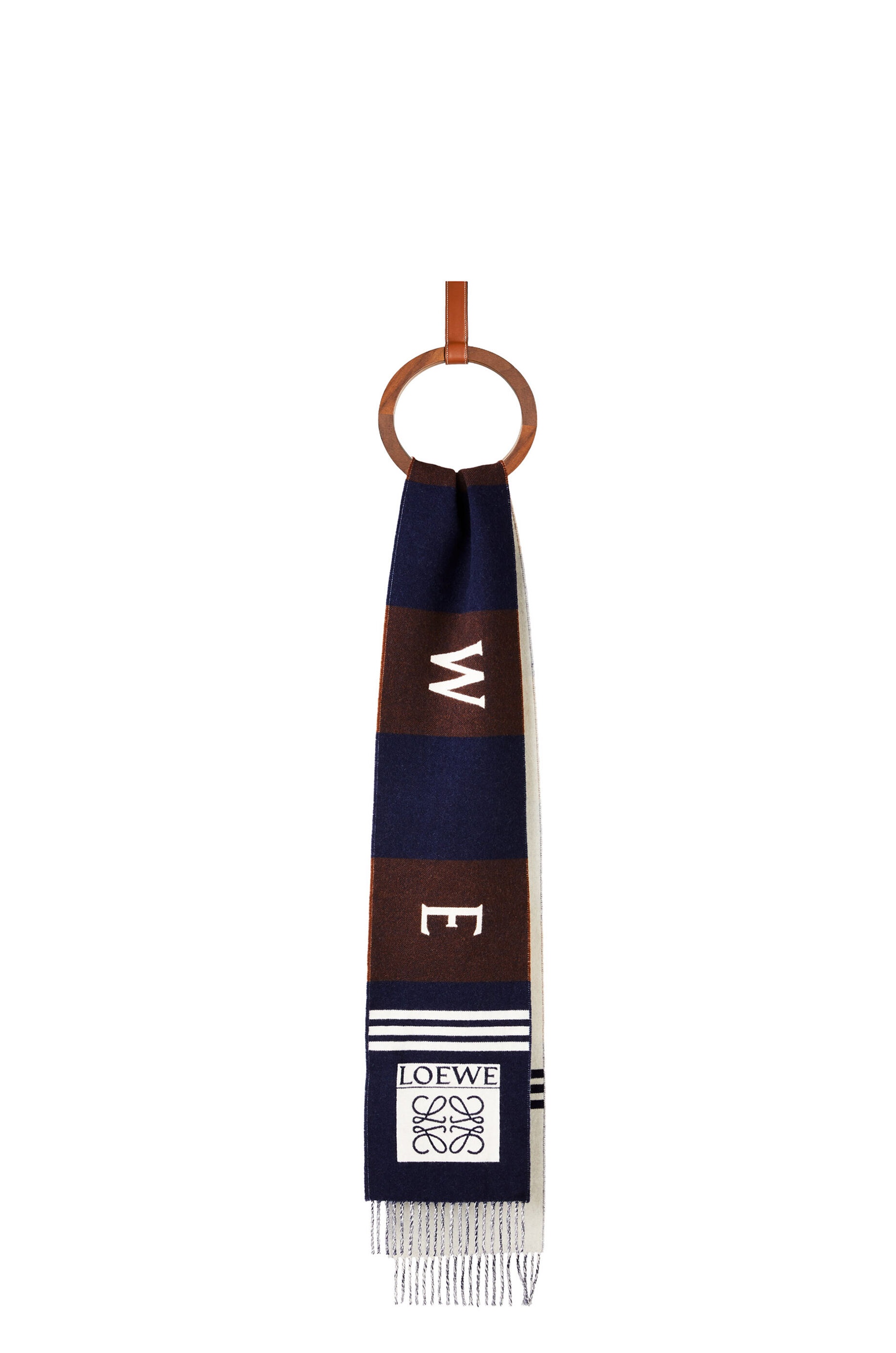 Football scarf in wool and cashmere - 1