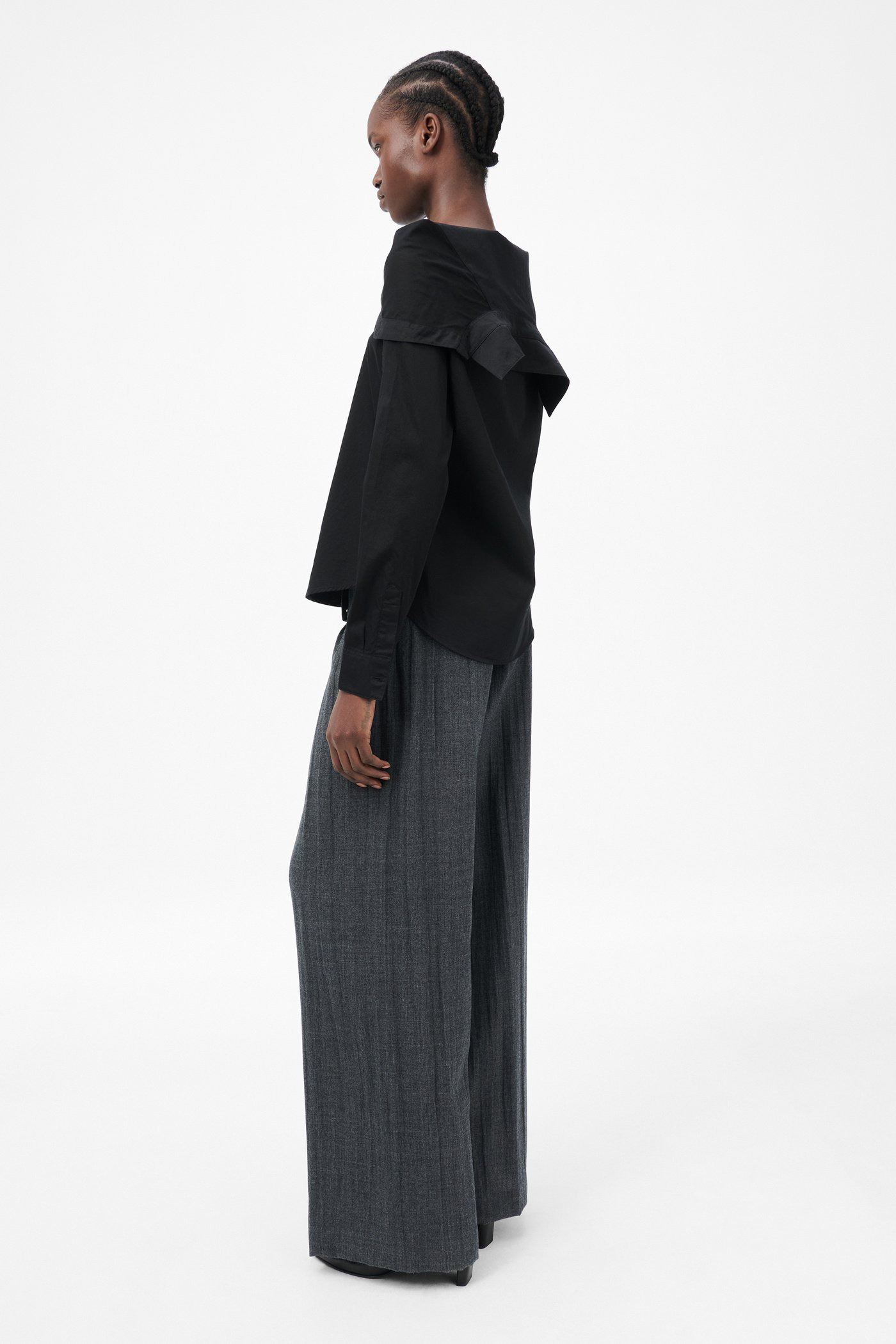 Kaonashi Shirt Black Satin - 5