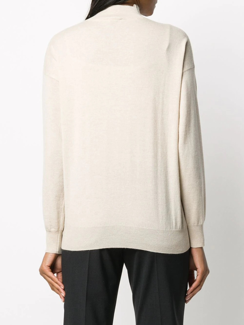 brass-embellished cashmere jumper 4