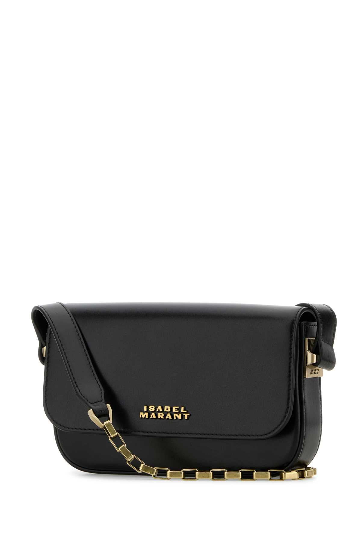 Isabel Marant Women Black Leather Lizza Shoulder Bag - 2