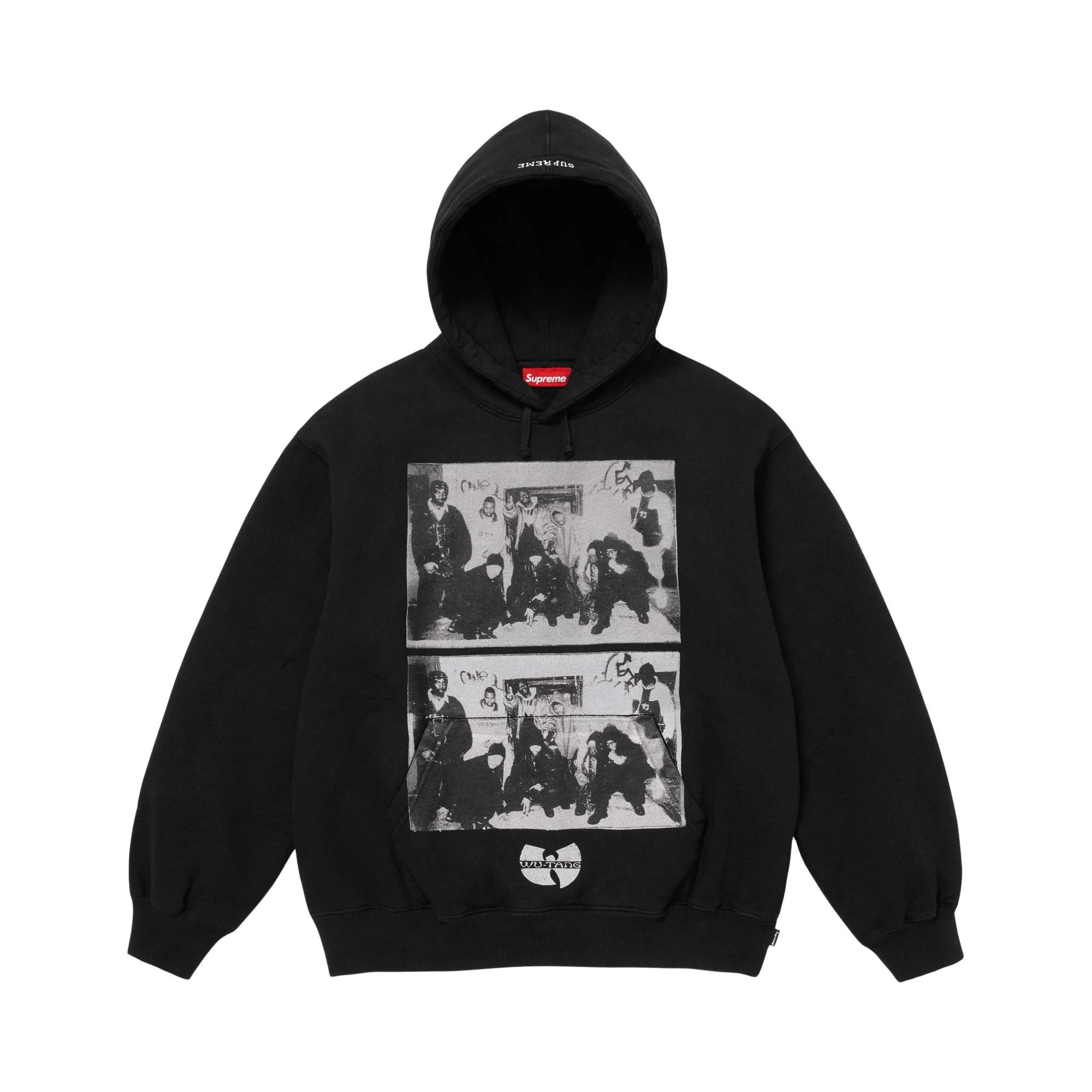 Supreme x Wu-Tang Clan Hooded Sweatshirt 'Black' - 1