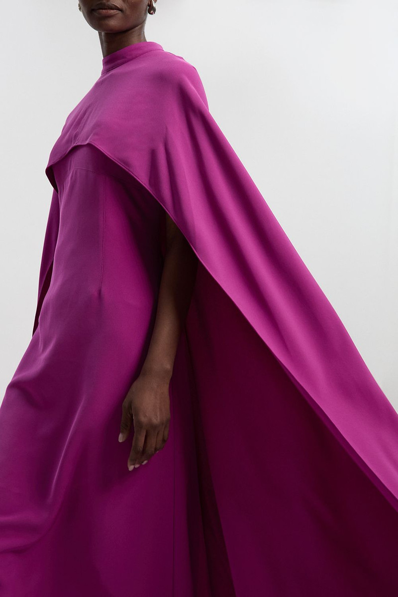 KAREN MILLEN Tailored Cape Detail Maxi Dress outlook