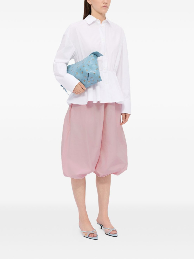 MSGM elastic-waistband balloon cropped trousers outlook