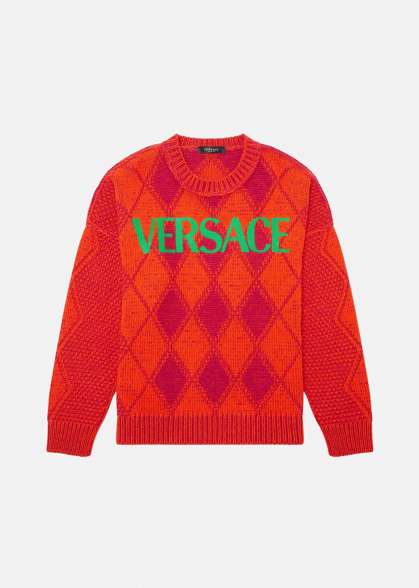 Logo Argyle Wool & Alpaca Sweater - 1