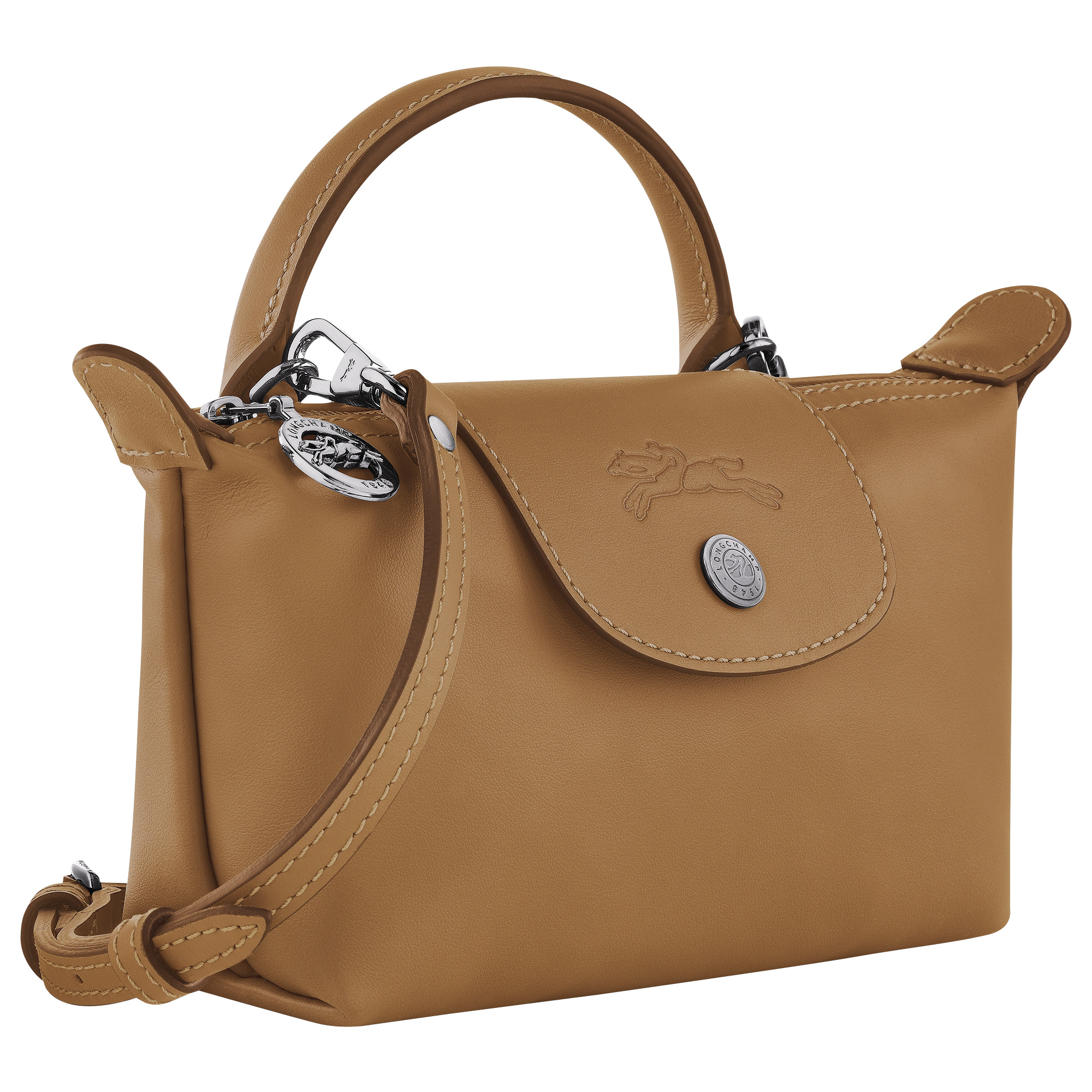 Le Pliage Xtra XS Pouch Tobacco - Leather - 3