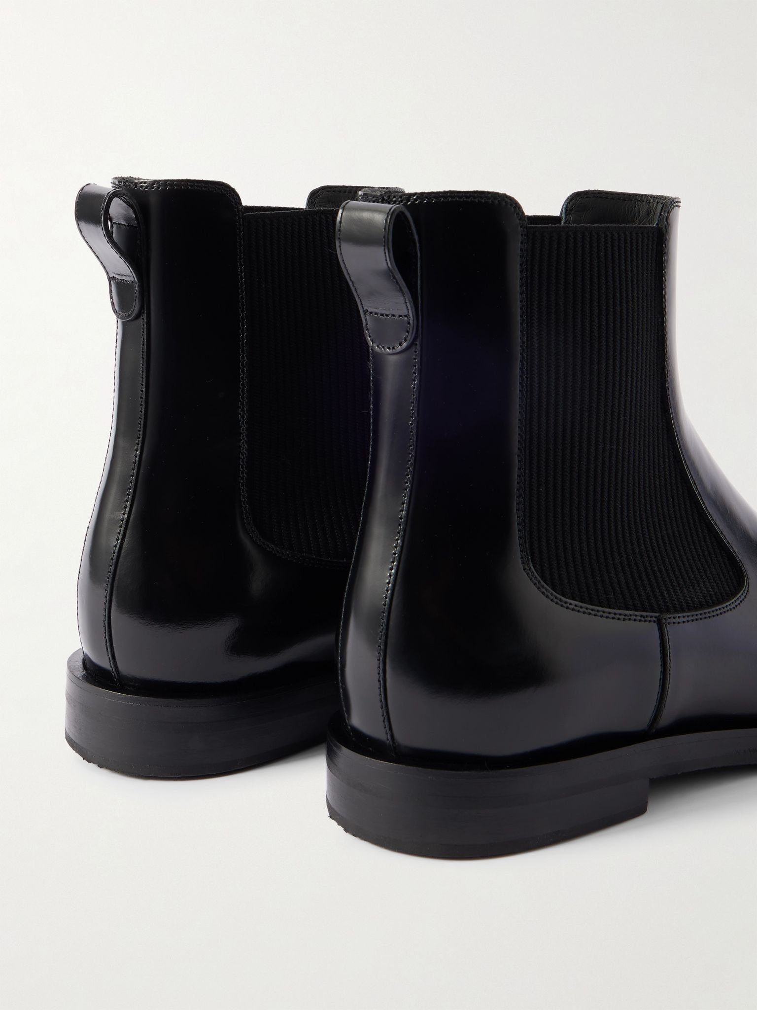 Sempione Manny Polished-Leather Chelsea Boots Black - 5