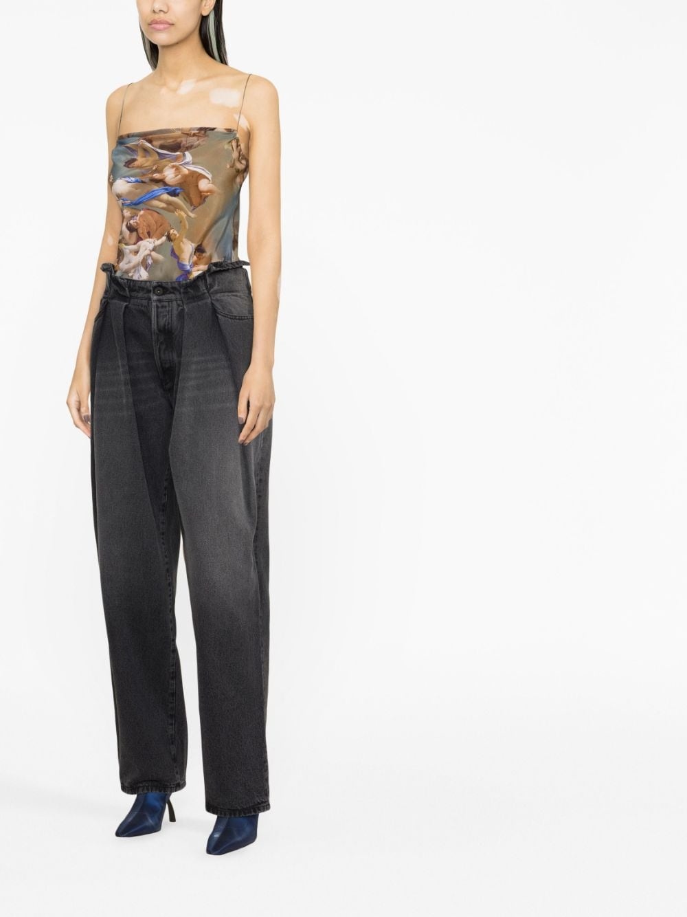 loose-fit paperbag jeans - 3