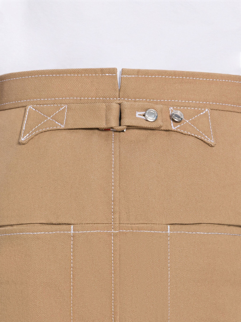 SELVEDGE DENIM TRACK STITCH BACKSTRAP TROUSER 6