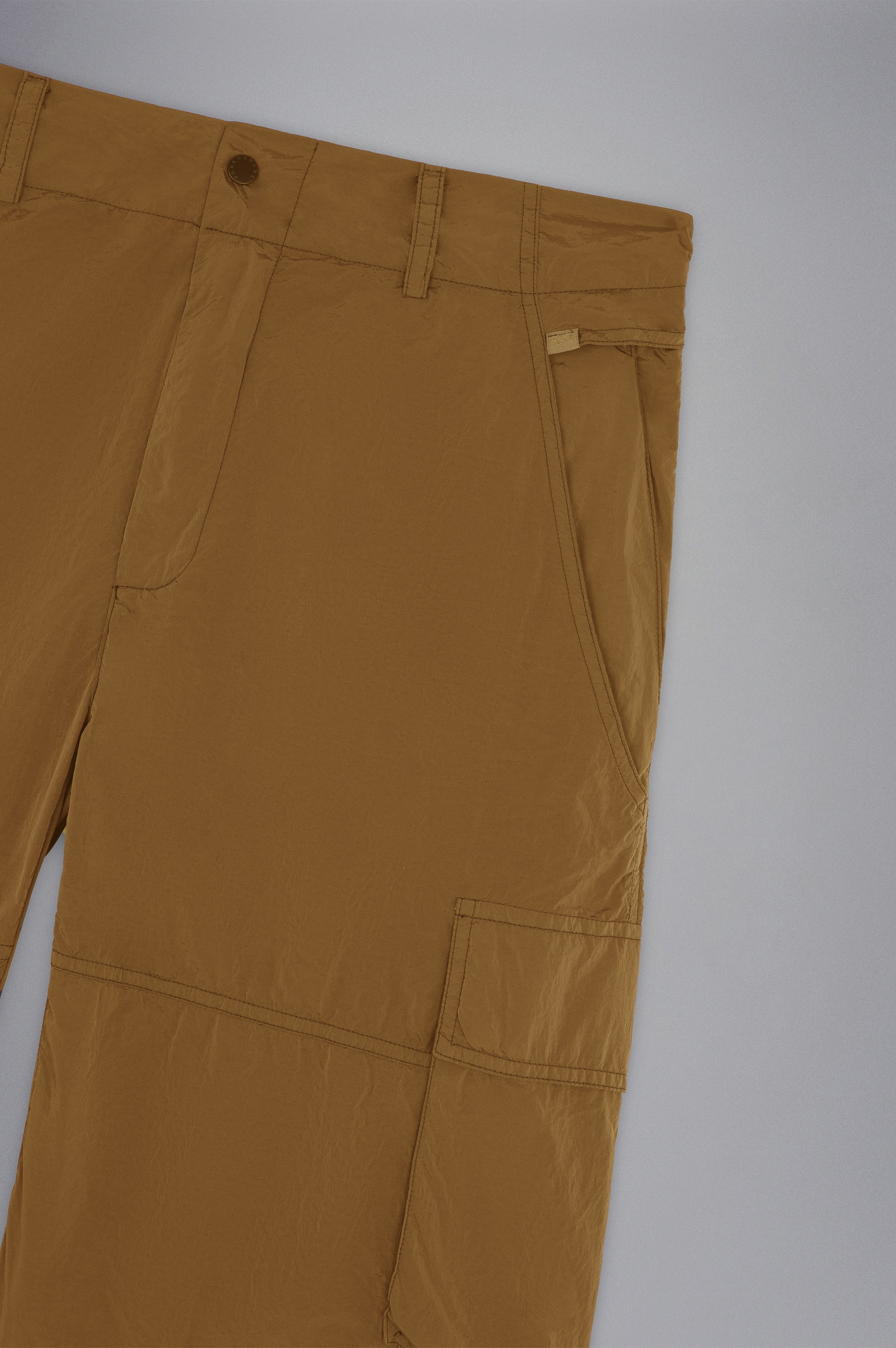 GARMENT DYED NYLON BERMUDA SHORTS - 5