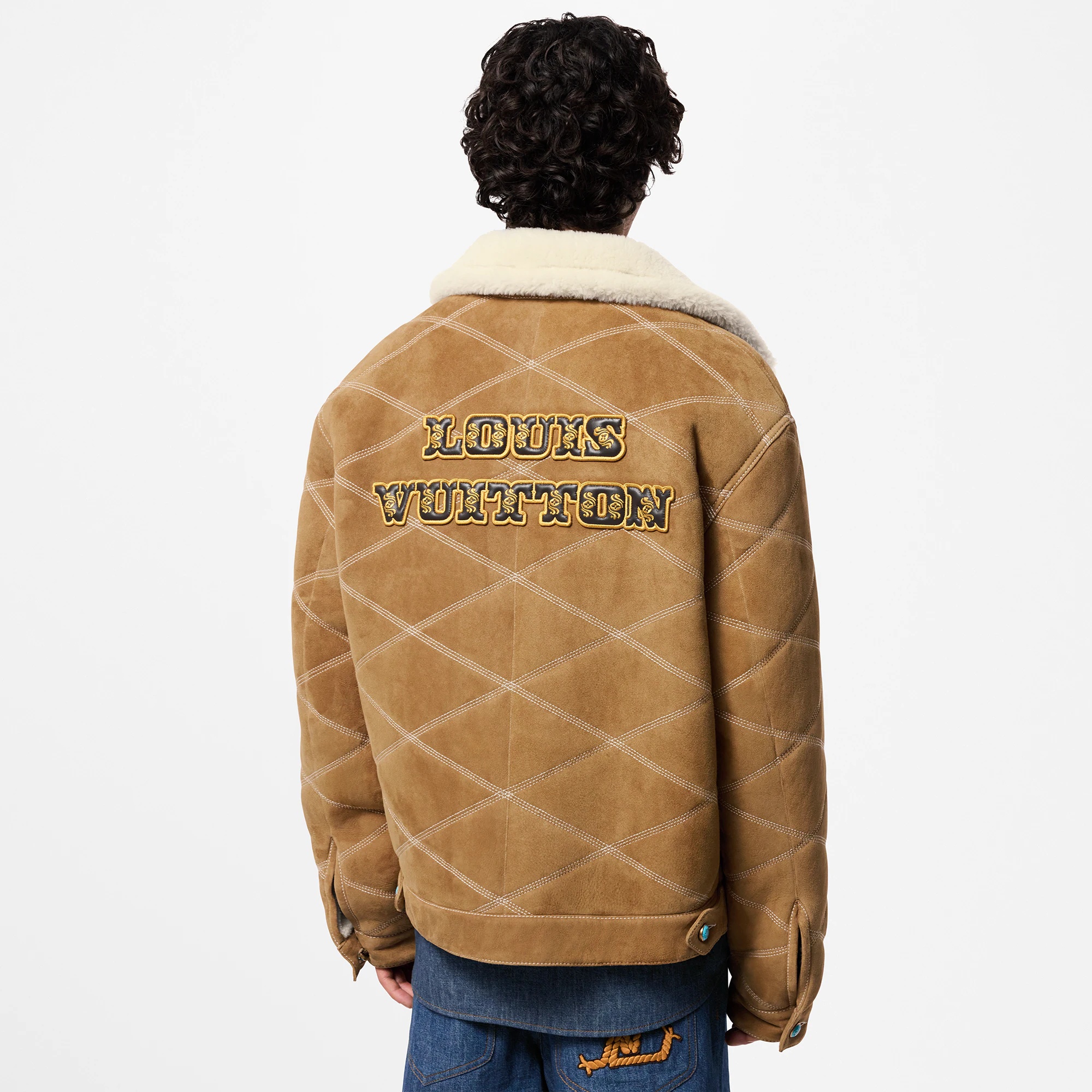 Embroidered Shearling Workwear Blouson - 5