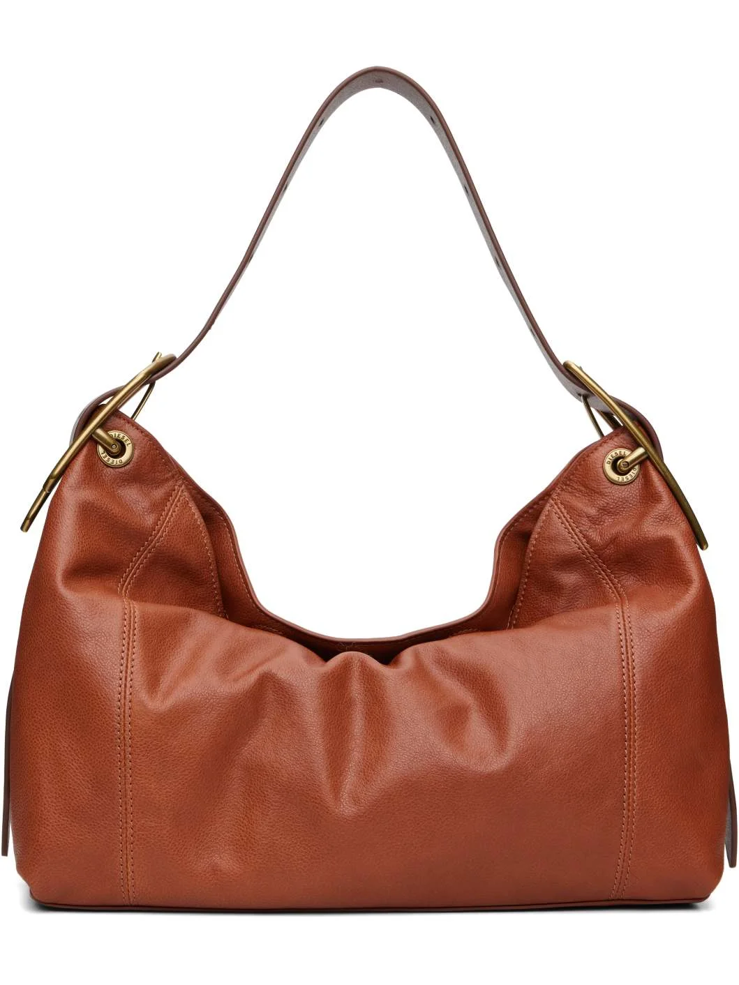 Brown D-Line Shoulder Bag - 1