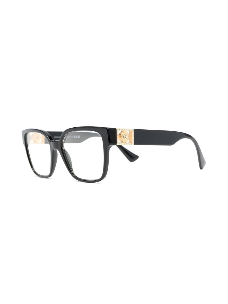 VERSACE Medusa-charm square-frame glasses outlook