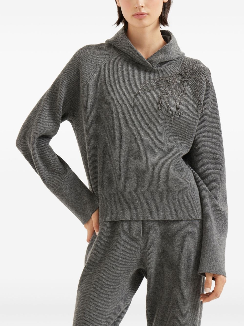 cashmere hoodie - 3