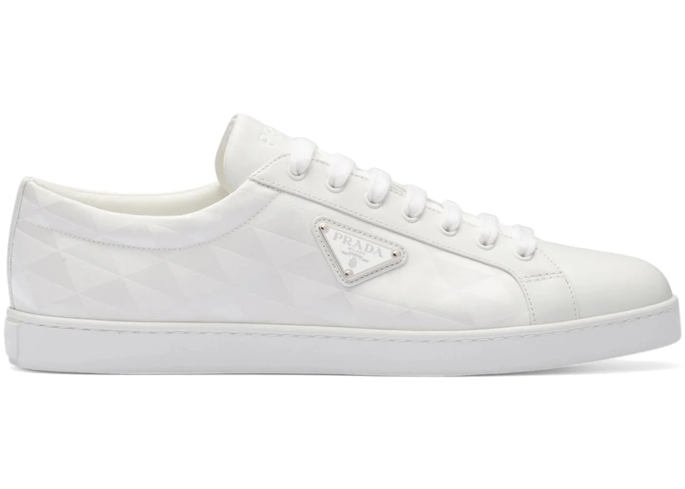 Prada PRAX 01 Sneakers Re-Nylon Brushed Leather White - 1