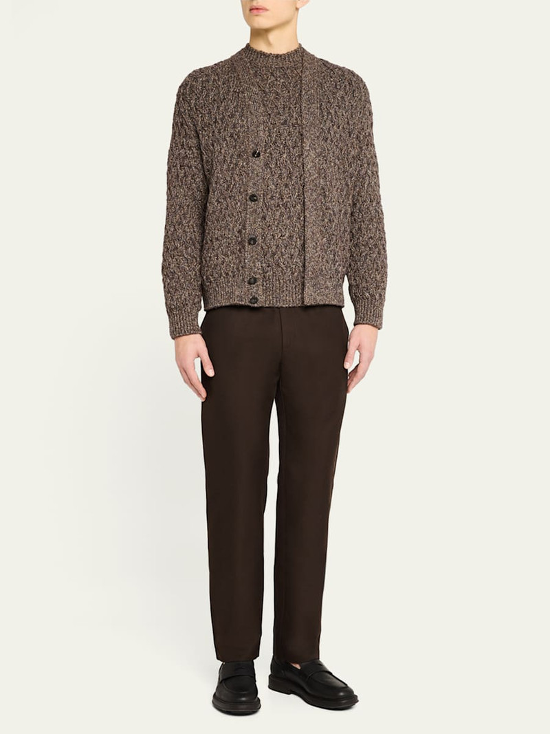 Loro Piana Men's Harper Flat-Front Trousers outlook