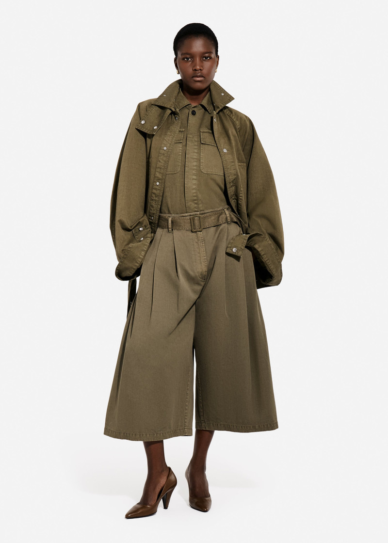 CO Garment Dye Pleated Culotte in Cotton outlook