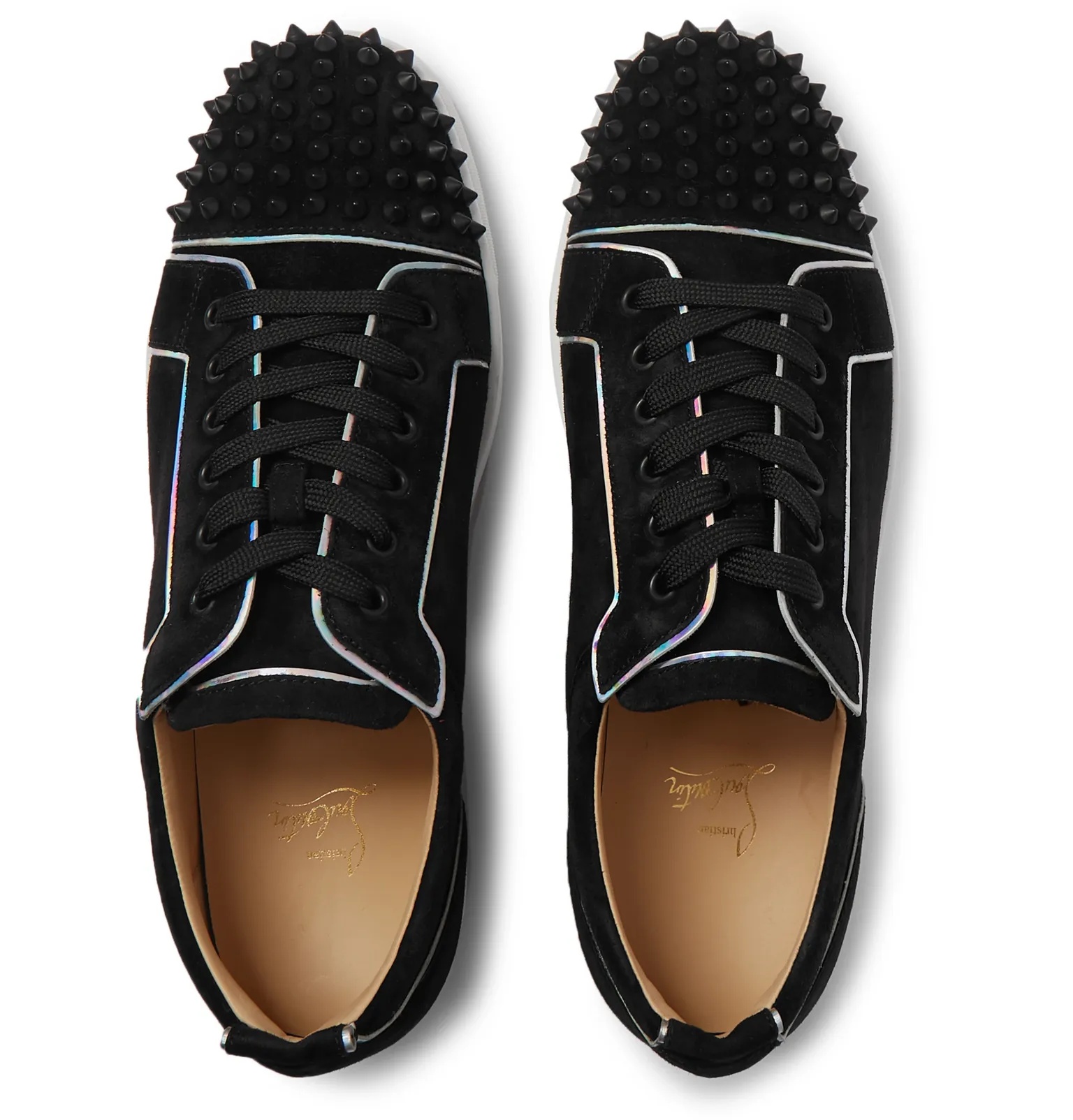 Louis Junior Spikes Cap-Toe Suede Sneakers - 16