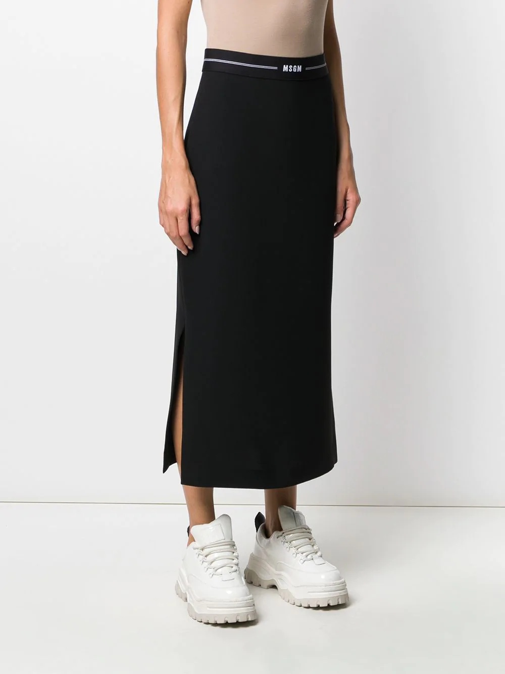 logo waistband skirt - 3