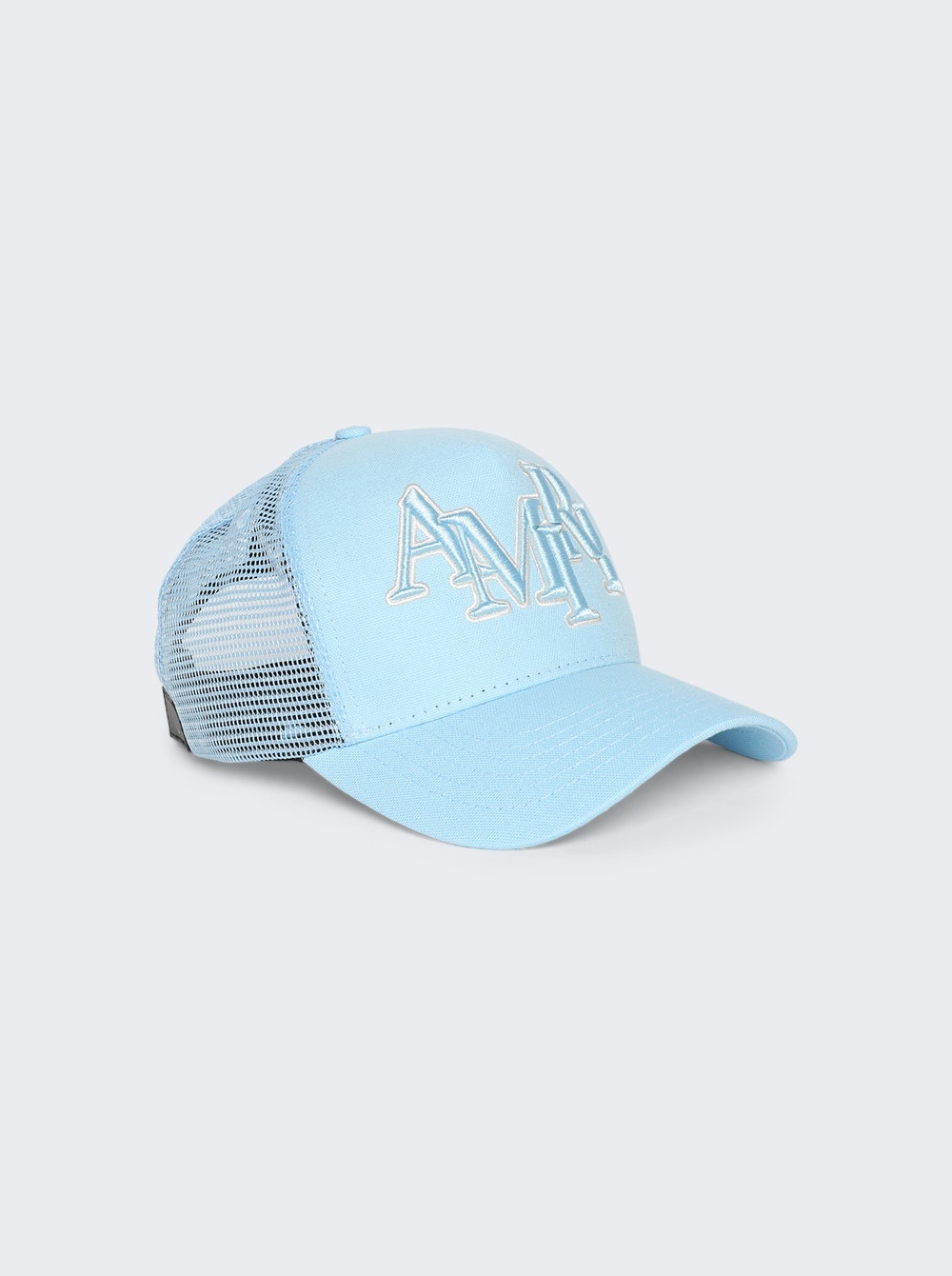 帽子 AMIRI Blue Staggered Logo Trucker Cap AMIRI Staggered Logo Trucker Blue Men's - SS24 - US