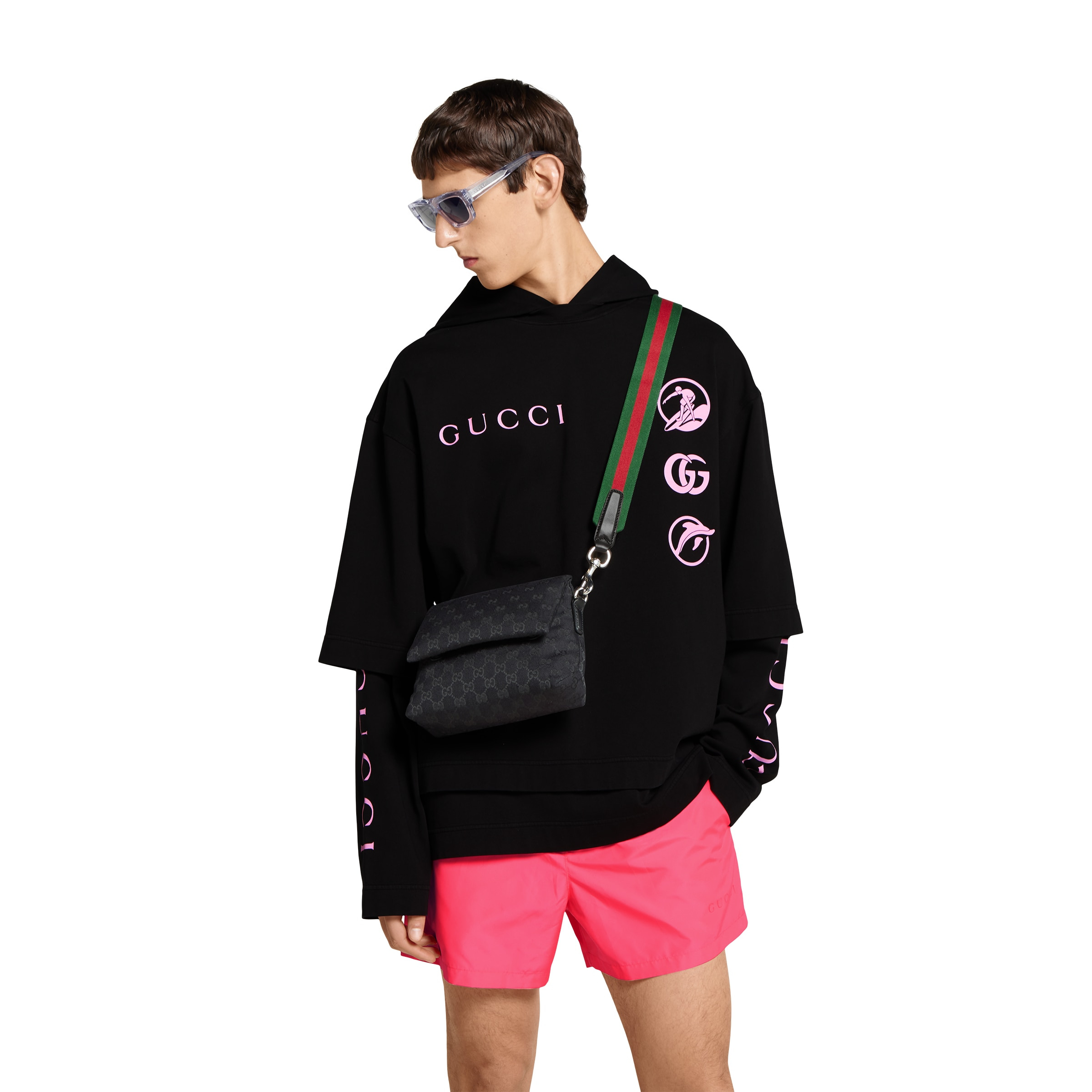 Small GG crossbody bag with Web - 4