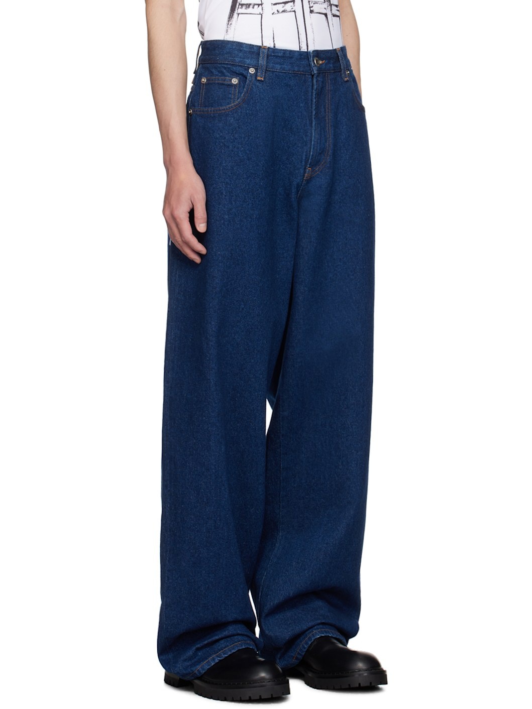 Navy 'The Body Marinière' Jeans - 2