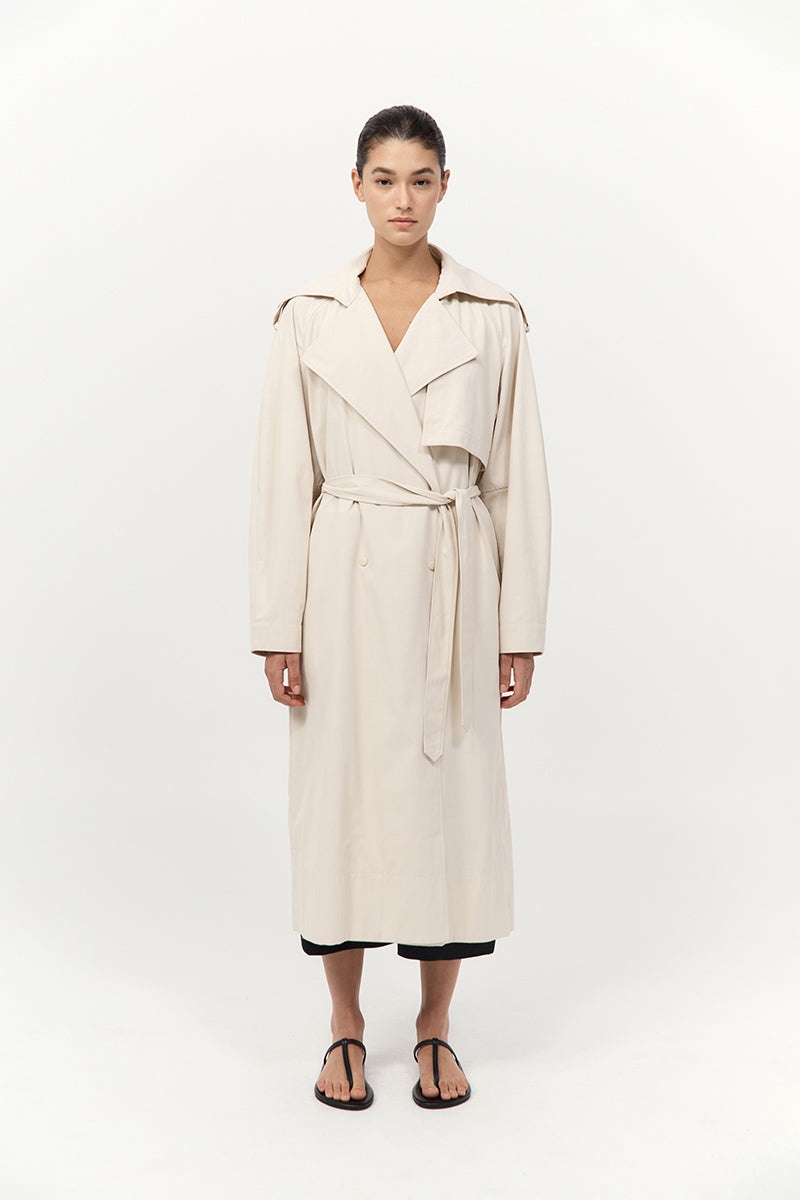 Relaxed Trench - Putty - 2