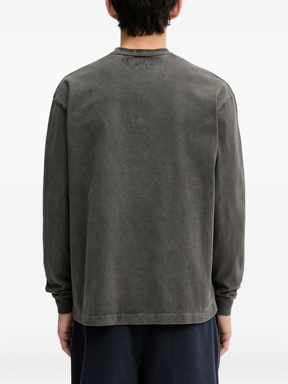 logo-embroidered long-sleeve T-shirt - 4