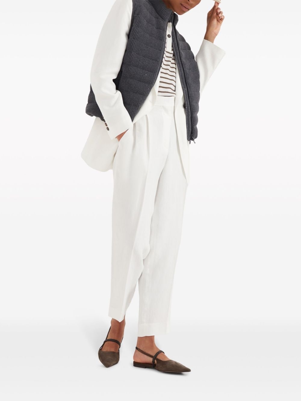 peak-lapels single-breasted blazer - 2
