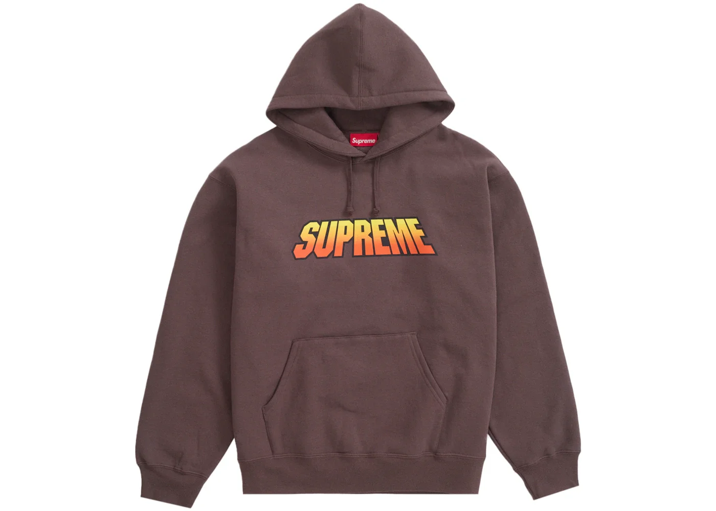 Supreme Gradient Hooded Sweatshirt Brown - 1